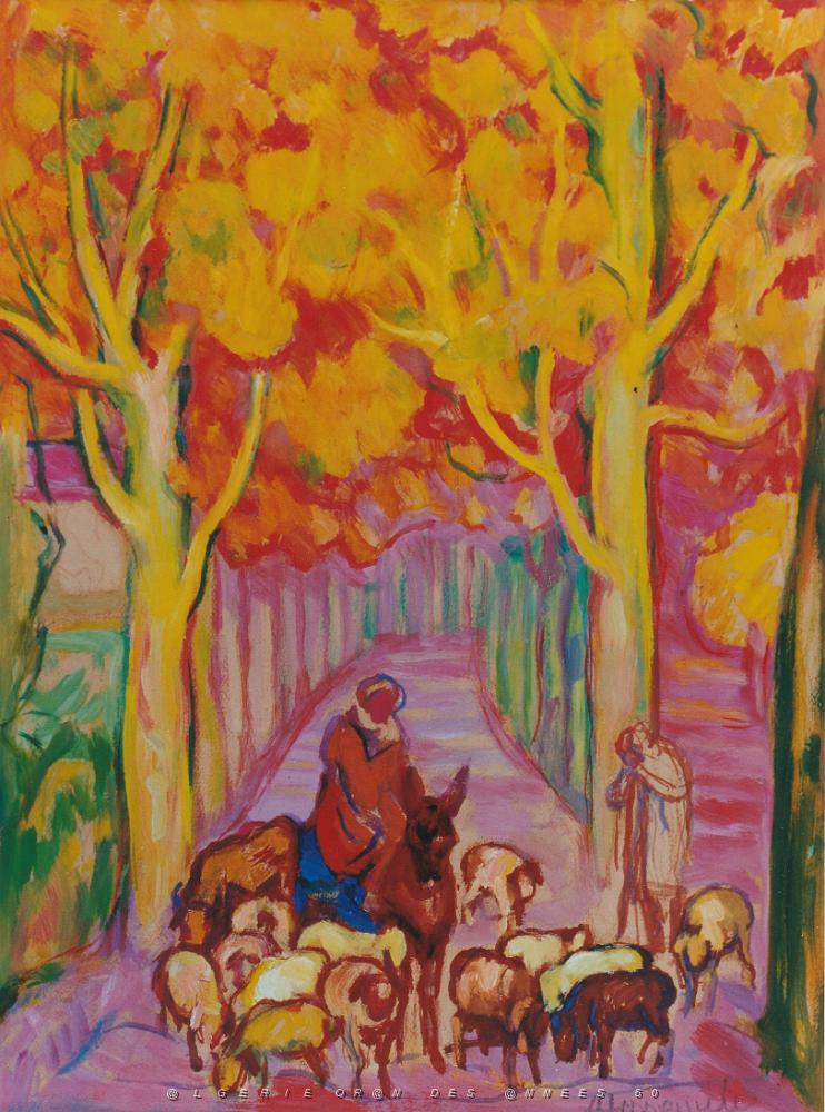 AUGUSTIN FERRANDO 1880-1957 Route en automne.jpg